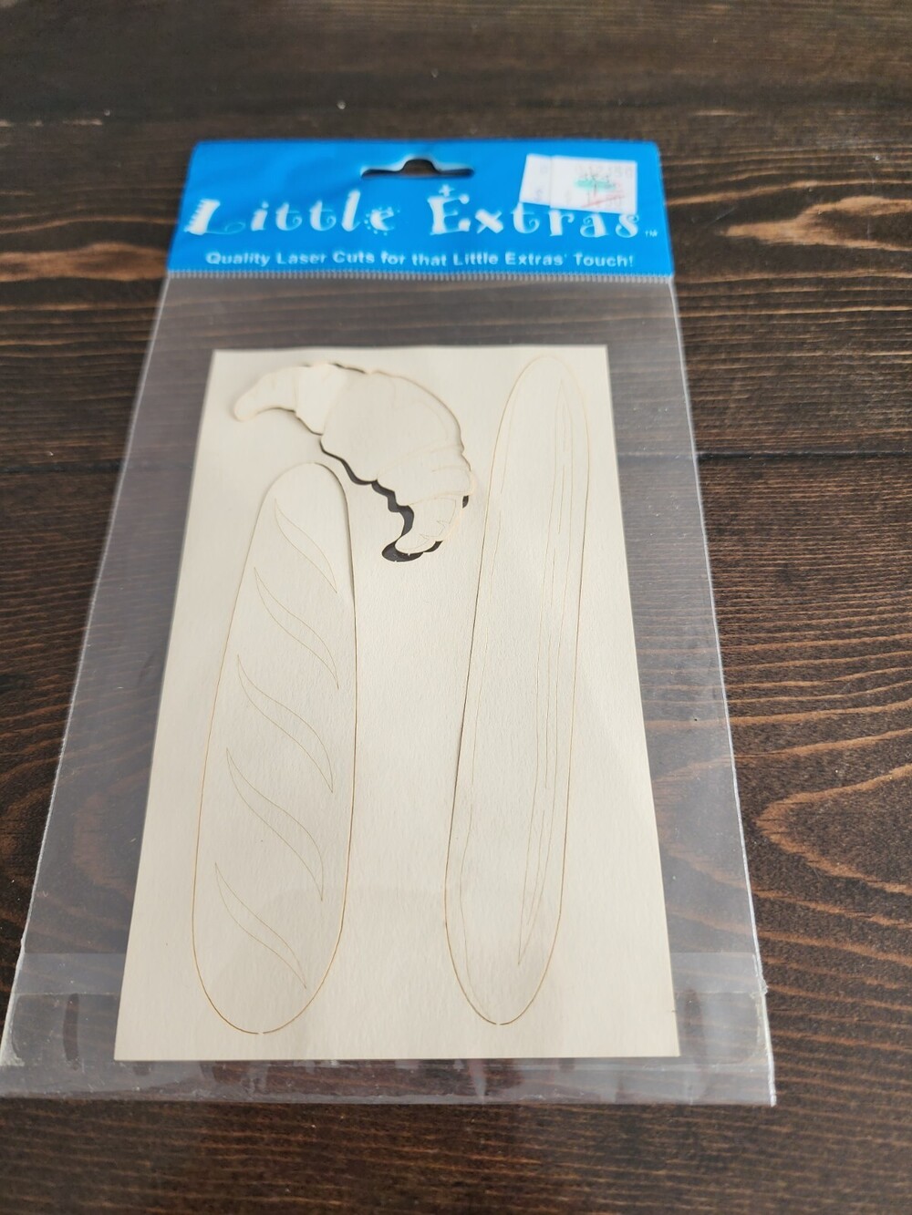 Bread Croissant Die Cut Laser Cut New Little Extras Scrapbooking - Retired #23